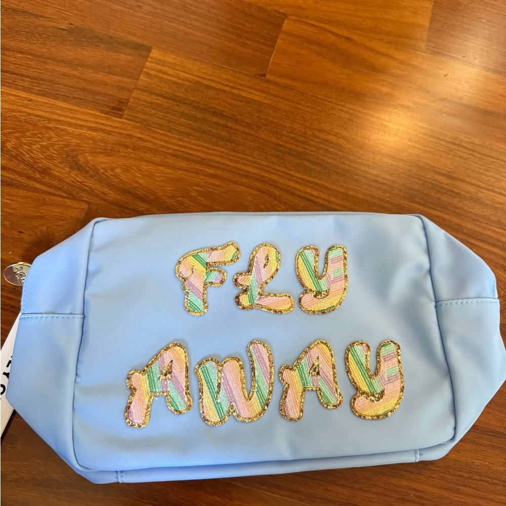 NWT Stoney clover lane Fly Away Blue pouch large